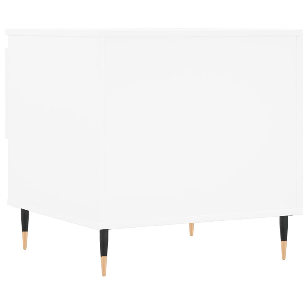 Coffee Table White 50x46x50 cm Engineered Wood - Bargainia.com - 