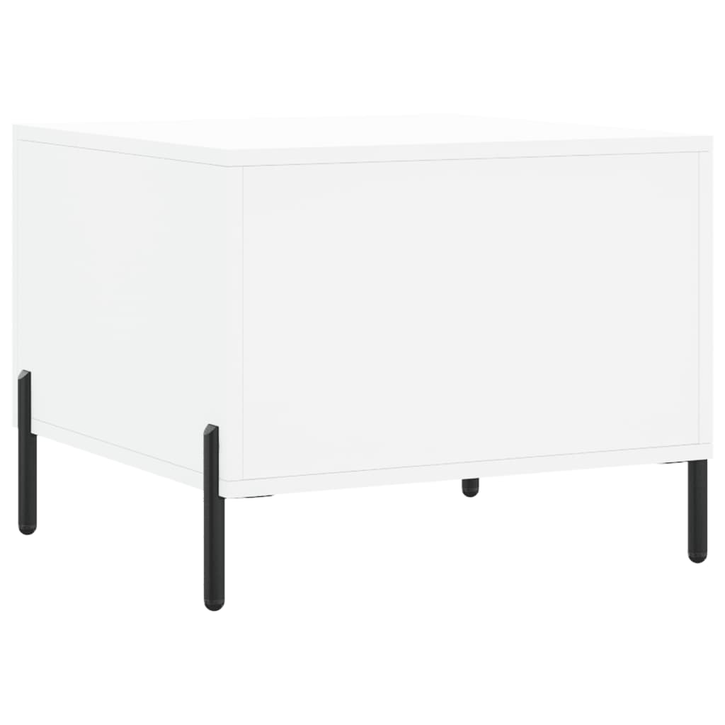 Coffee Table White 50x50x40 cm Engineered Wood - Bargainia.com - 