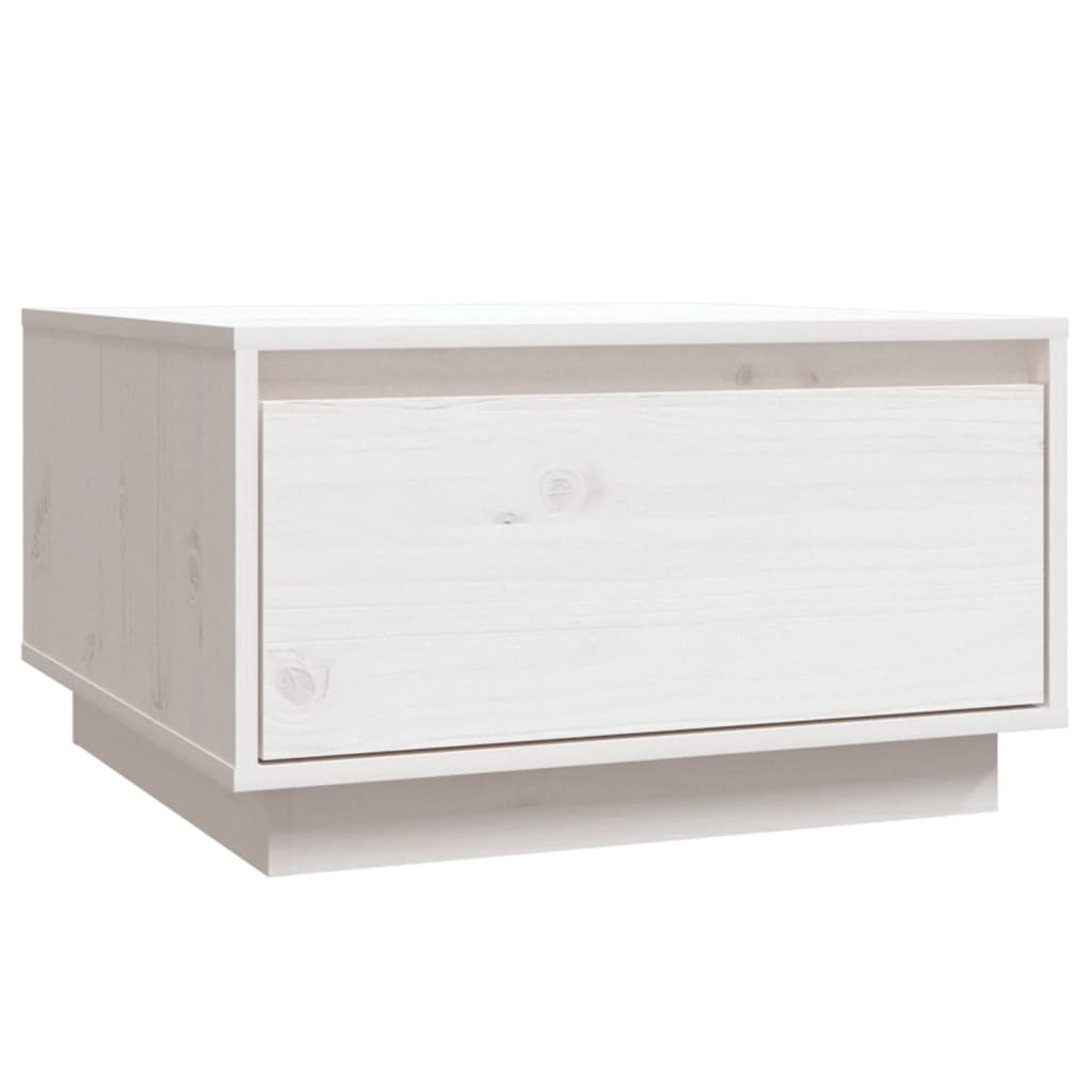 Coffee Table White 55x56x32 cm Solid Wood Pine - Bargainia.com - 8720286842324 - 813406