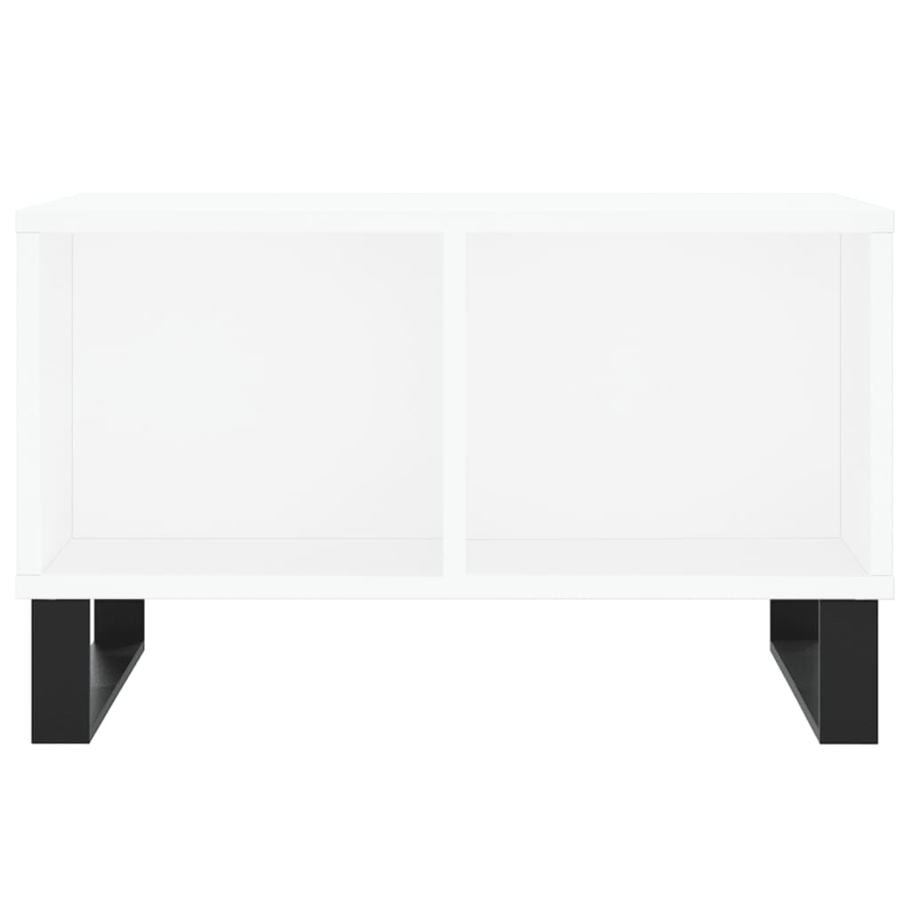 Coffee Table White 60x50x36.5 cm Engineered Wood - Bargainia.com - 