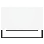 Coffee Table White 60x50x36.5 cm Engineered Wood - Bargainia.com - 