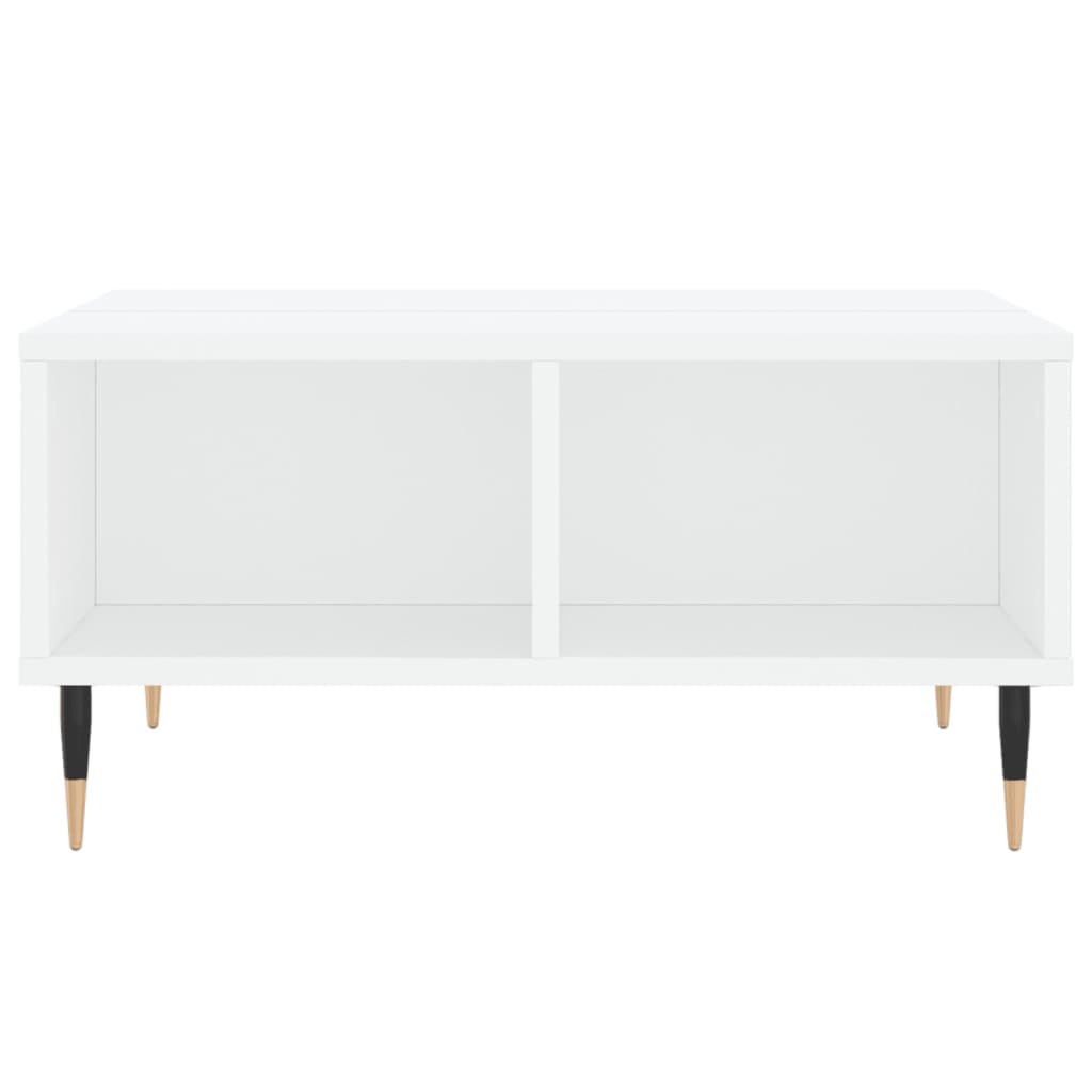 Coffee Table White 60x60x30 cm Engineered Wood - Bargainia.com - 