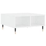 Coffee Table White 60x60x30 cm Engineered Wood - Bargainia.com - 