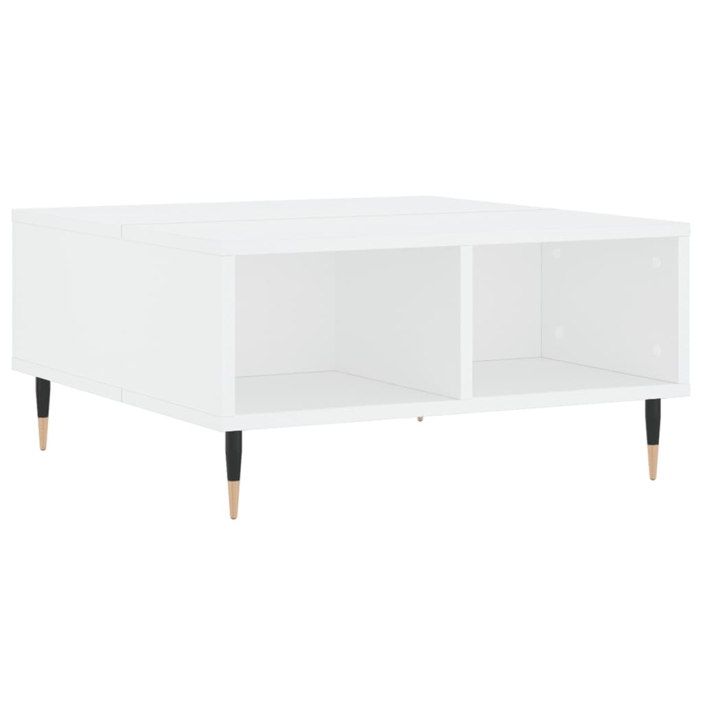 Coffee Table White 60x60x30 cm Engineered Wood - Bargainia.com - 