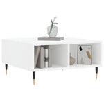 Coffee Table White 60x60x30 cm Engineered Wood - Bargainia.com - 