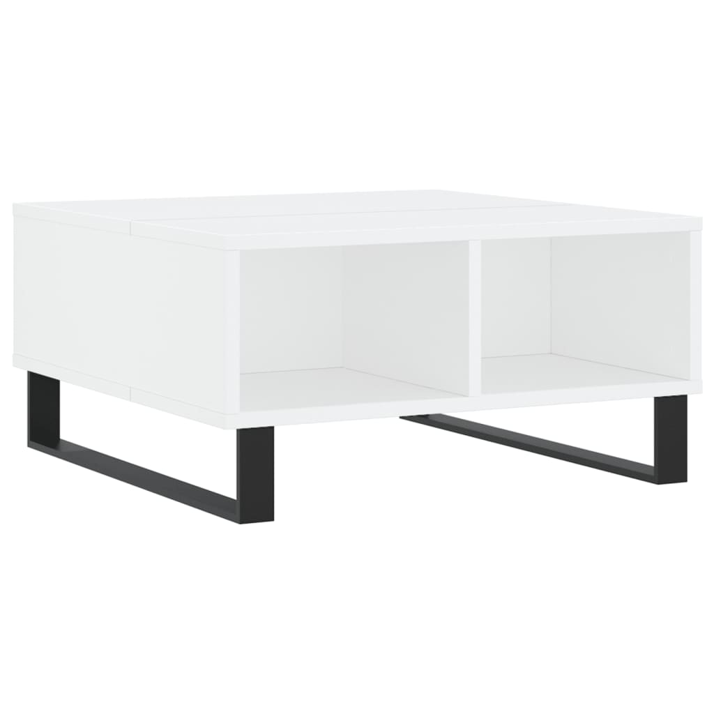 Coffee Table White 60x60x30 cm Engineered Wood - Bargainia.com - 