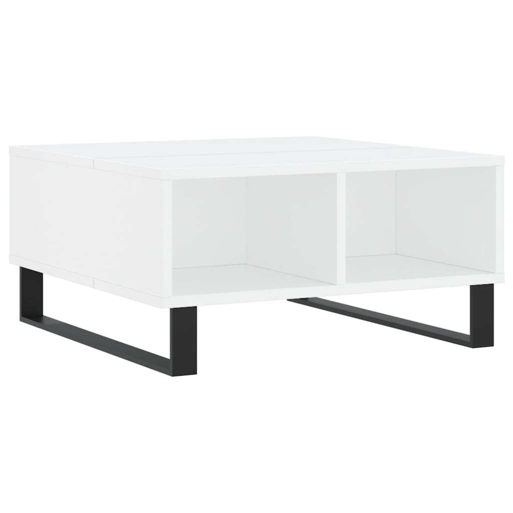 Coffee Table White 60x60x30 cm Engineered Wood - Bargainia.com - 