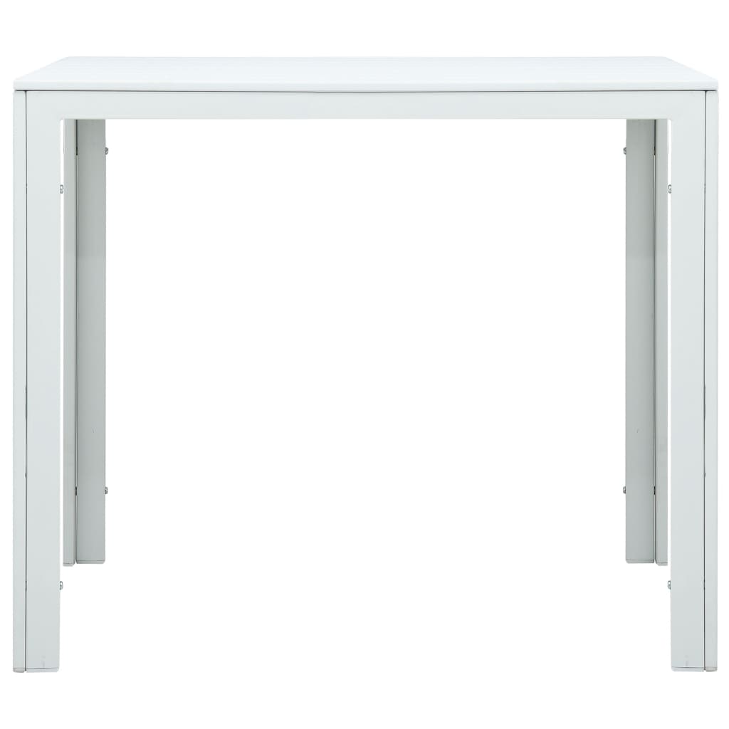Coffee Table White 78x78x74 cm HDPE Wood Look - Bargainia.com - 8719883751627 - 47881