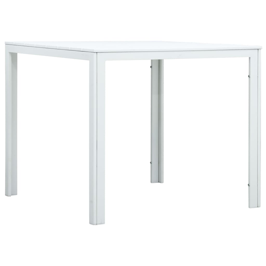 Coffee Table White 78x78x74 cm HDPE Wood Look - Bargainia.com - 8719883751627 - 47881