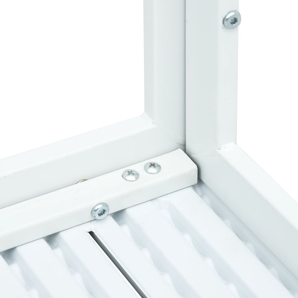 Coffee Table White 78x78x74 cm HDPE Wood Look - Bargainia.com - 8719883751627 - 47881