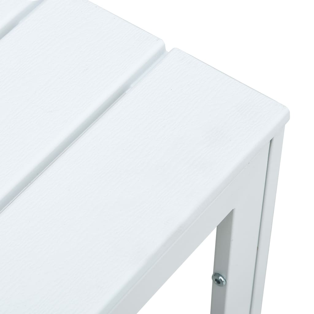 Coffee Table White 78x78x74 cm HDPE Wood Look - Bargainia.com - 8719883751627 - 47881