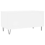 Coffee Table White 90x44.5x45 cm Engineered Wood - Bargainia.com - 