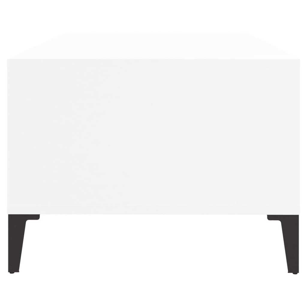 Coffee Table White 90x50x36.5 cm Engineered Wood - Bargainia.com - 