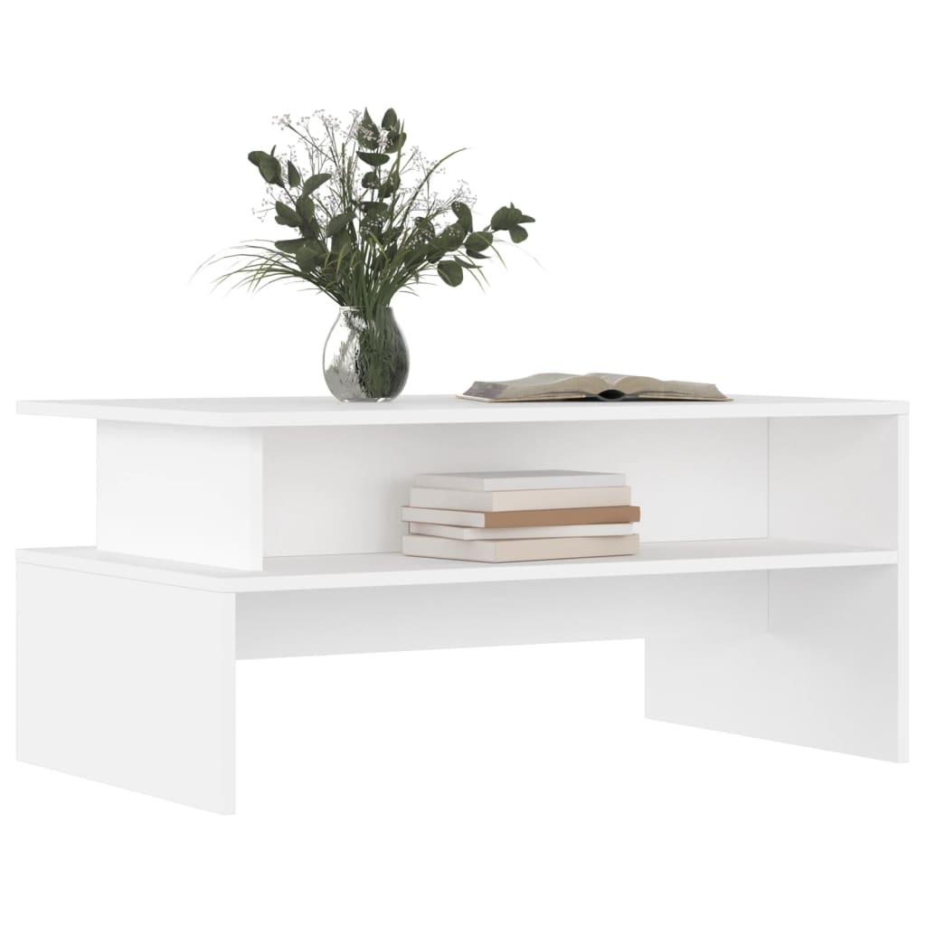 Coffee Table White 90x55x42.5 cm Engineered Wood - Bargainia.com - 8720845925345 - 834278