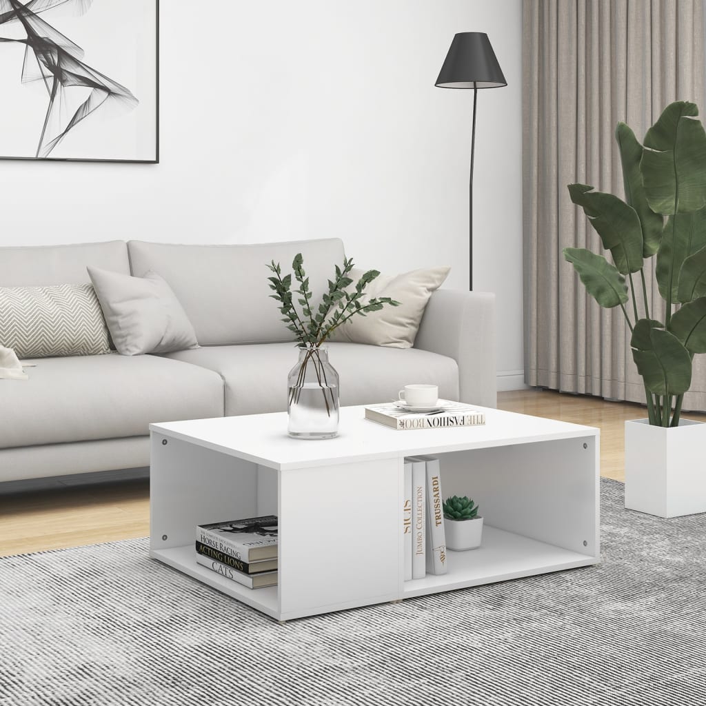 Coffee Table White 90x67x33 cm Engineered Wood - Bargainia.com - 8720286561041 - 806903