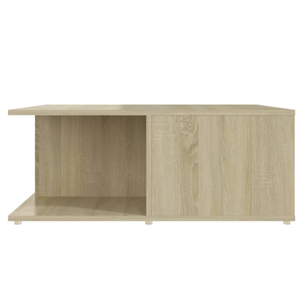 Coffee Table White and Sonoma Oak 80x80x31 cm Engineered Wood - Bargainia.com - 8720286560822 - 806881