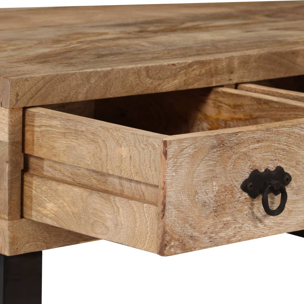 Coffee Table with 3 Drawers Solid Mango Wood 90x50x35 cm - Bargainia.com - 