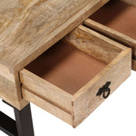 Coffee Table with 3 Drawers Solid Mango Wood 90x50x35 cm - Bargainia.com - 