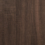 Coffee Table with Glass Doors Brown Oak 102x50x42 cm - Bargainia.com - 