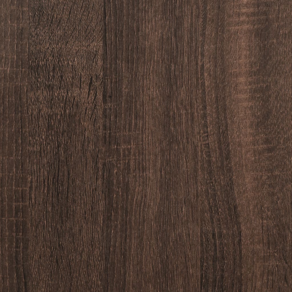 Coffee Table with Glass Doors Brown Oak 102x50x42 cm - Bargainia.com - 