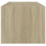 Coffee Table with Glass Doors Sonoma Oak 102x50x42 cm - Bargainia.com - 