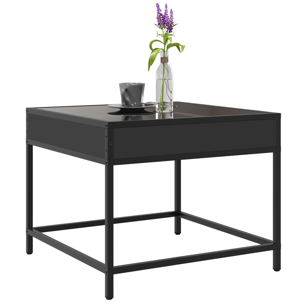 Coffee Table with Infinity LED Black 50x50x41 cm - Bargainia.com - 8721102678547 - 847677