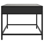 Coffee Table with Infinity LED Black 50x50x41 cm - Bargainia.com - 