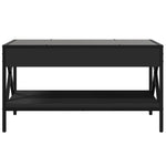 Coffee Table with Infinity LED Black 70x50x38 cm - Bargainia.com - 