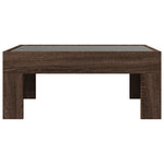 Coffee Table with Infinity LED Brown Oak 70x50x30 cm - Bargainia.com - 