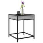 Coffee Table with Infinity LED Grey Sonoma 40x40x51 cm - Bargainia.com - 