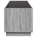 Coffee Table with Infinity LED Grey Sonoma 90x50x50 cm - Bargainia.com - 