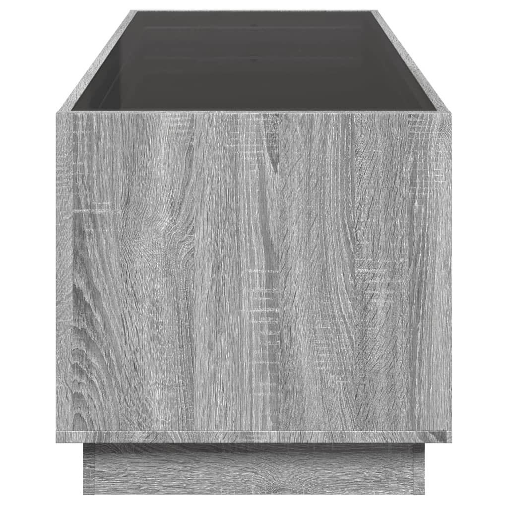 Coffee Table with Infinity LED Grey Sonoma 90x50x50 cm - Bargainia.com - 