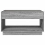 Coffee Table with Infinity LED Grey Sonoma 90x50x50 cm - Bargainia.com - 