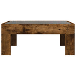 Coffee Table with Infinity LED Smoked Oak 70x50x30 cm - Bargainia.com - 