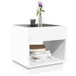 Coffee Table with Infinity LED White 50x50x50 cm - Bargainia.com - 