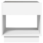 Coffee Table with Infinity LED White 50x50x50 cm - Bargainia.com - 