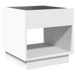 Coffee Table with Infinity LED White 50x50x50 cm - Bargainia.com - 