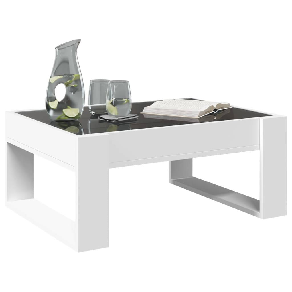 Coffee Table with Infinity LED White 70x53x30 cm - Bargainia.com - 8721102678073 - 847630