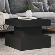 Coffee Table with LED Lights Black 50x50x40 cm - Bargainia.com - 8721012466104 - 839841