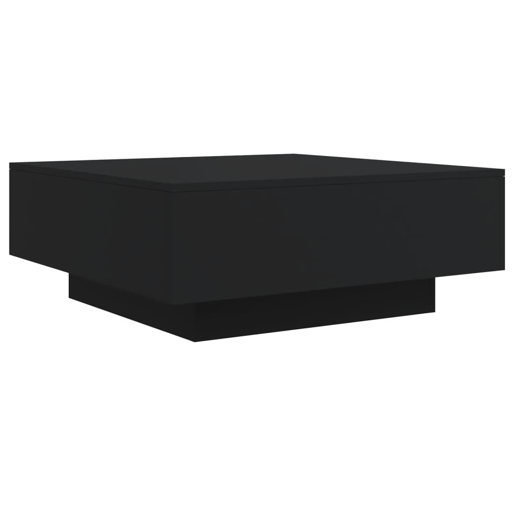 Coffee Table with LED Lights Black 80x80x31 cm - Bargainia.com - 8721012251731 - 836589