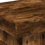 Coffee Table with LED Lights Smoked Oak 50x50x40 cm - Bargainia.com - 