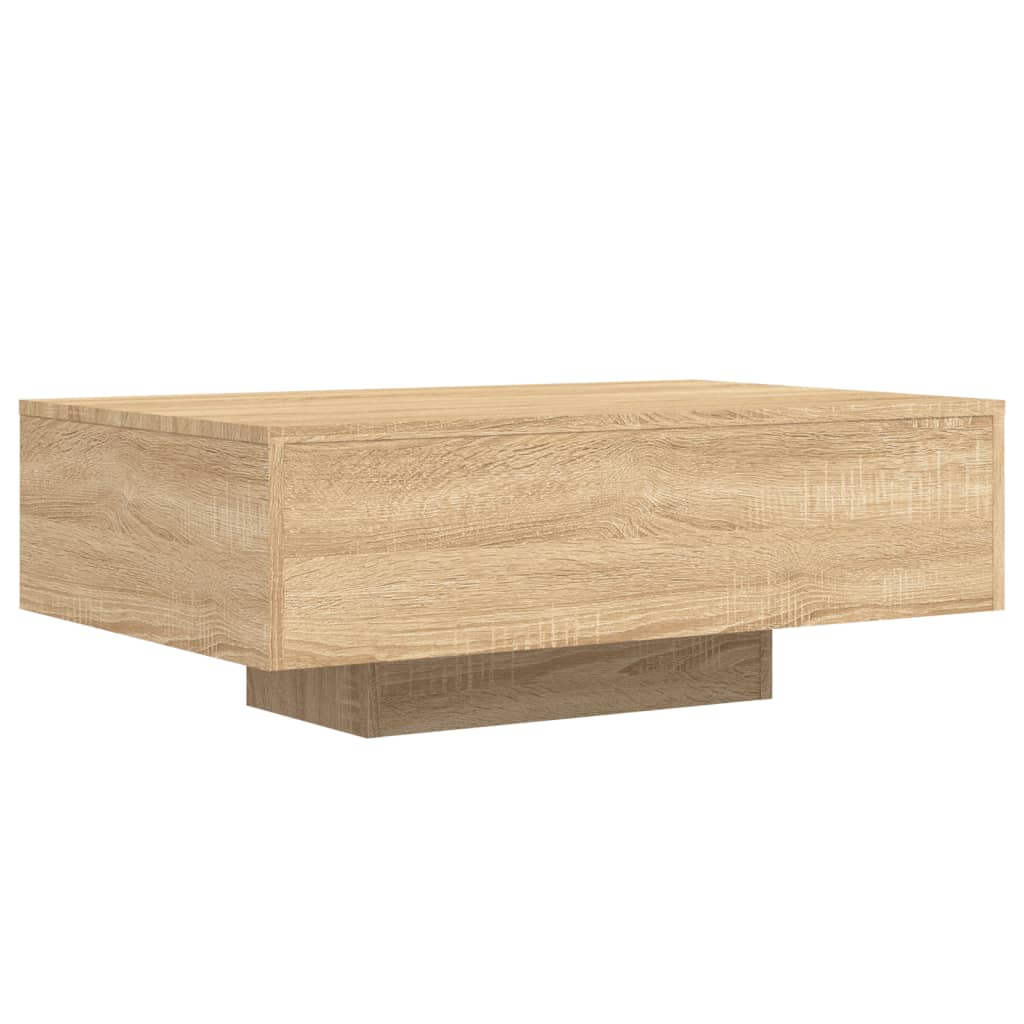 Coffee Table with LED Lights Sonoma Oak 85x55x31 cm - Bargainia.com - 8721012251953 - 836611