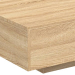 Coffee Table with LED Lights Sonoma Oak 85x55x31 cm - Bargainia.com - 