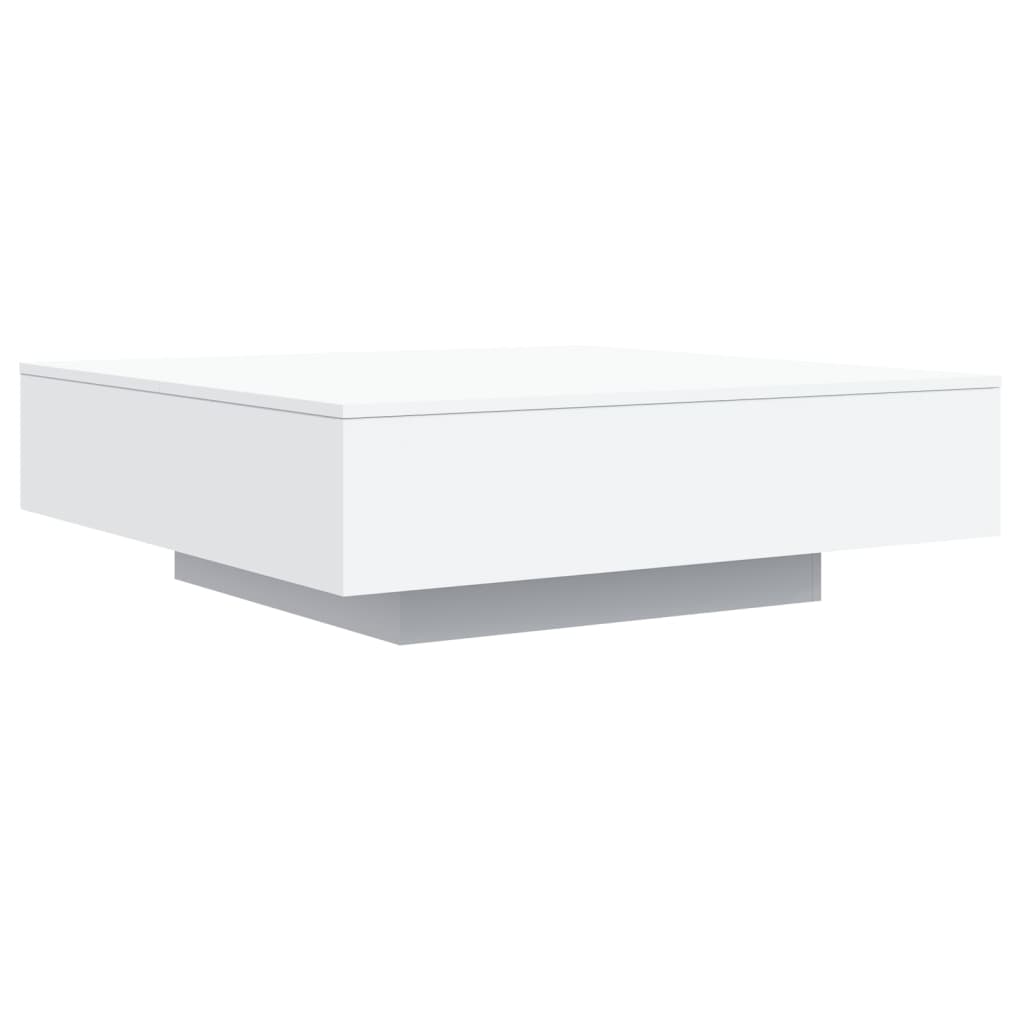 Coffee Table with LED Lights White 100x100x31 cm - Bargainia.com - 8721012251861 - 836602