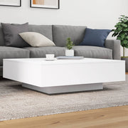 Coffee Table with LED Lights White 100x100x31 cm - Bargainia.com - 8721012251861 - 836602