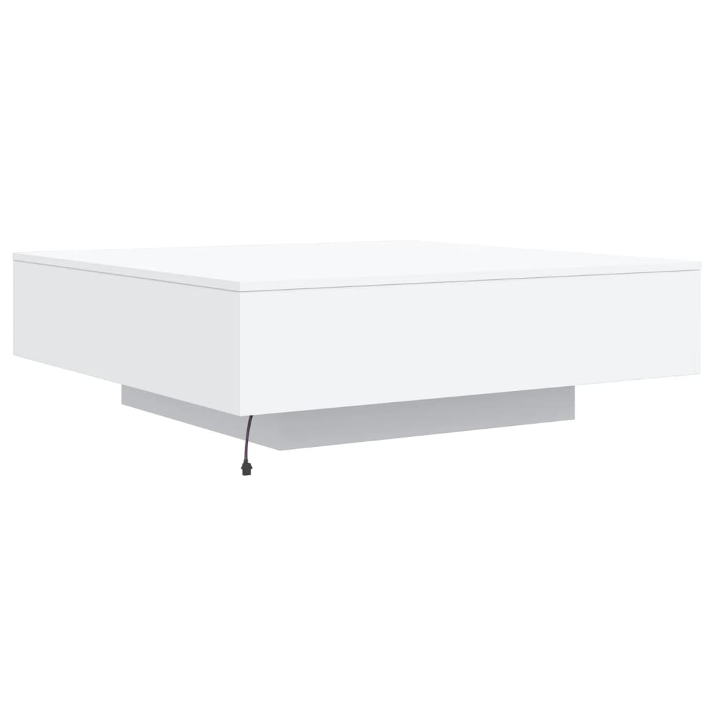 Coffee Table with LED Lights White 100x100x31 cm - Bargainia.com - 8721012251861 - 836602