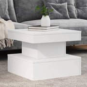 Coffee Table with LED Lights White 50x50x40 cm - Bargainia.com - 8721012466098 - 839840