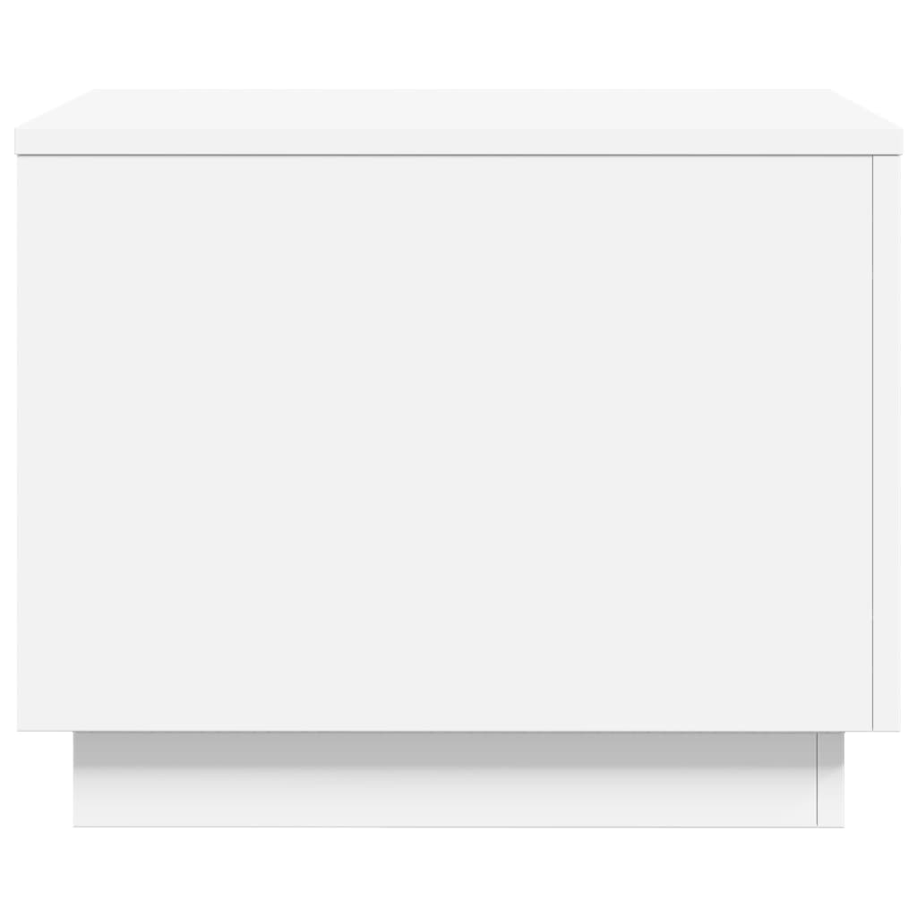 Coffee Table with LED Lights White 50x50x40 cm - Bargainia.com - 8721012466371 - 839868