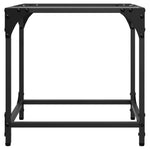 Coffee Table with Transparent Glass Top 40x40x40 cm Steel - Bargainia.com - 