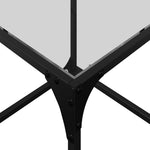 Coffee Table with Transparent Glass Top 40x40x40 cm Steel - Bargainia.com - 